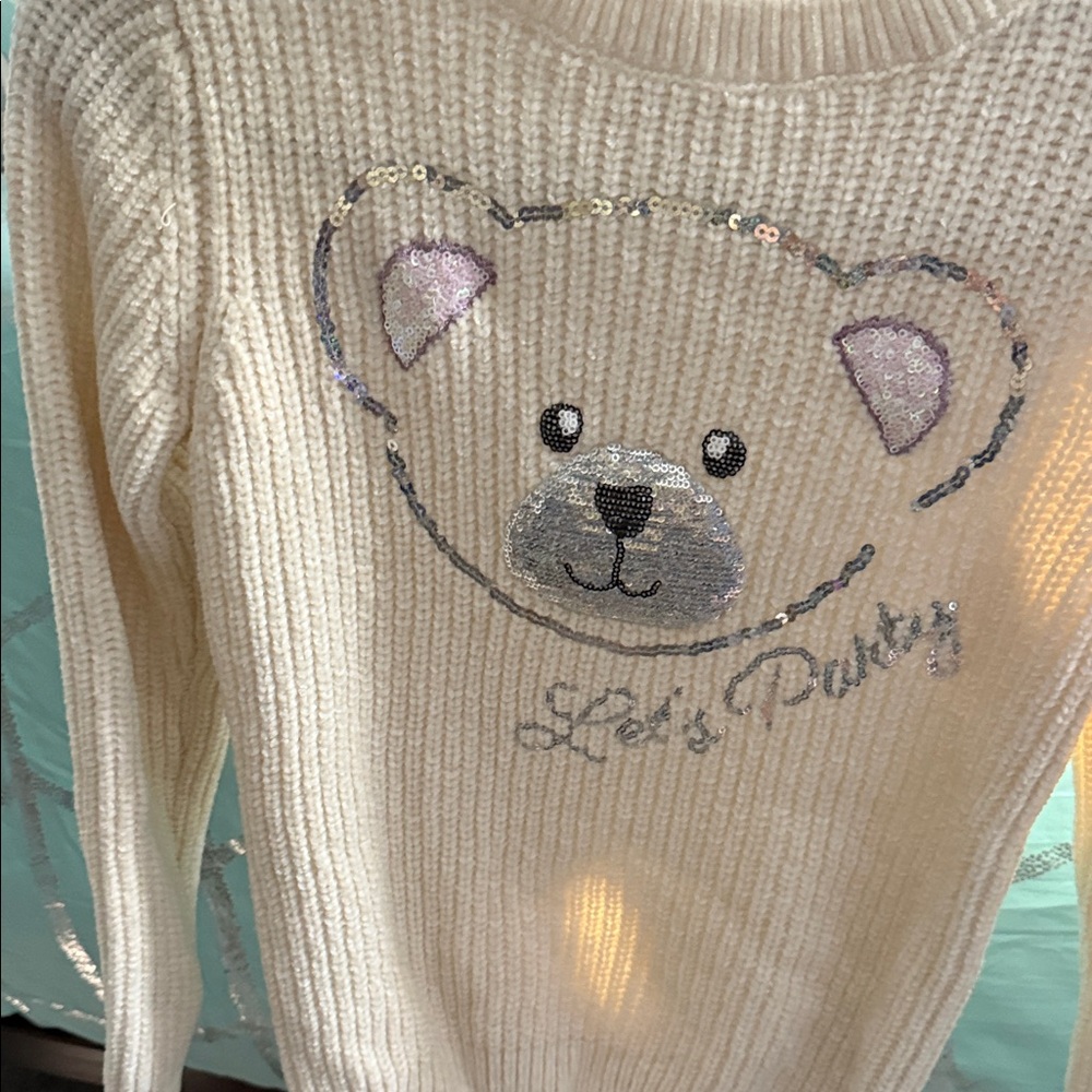 Terranova Cream Bear Sweater